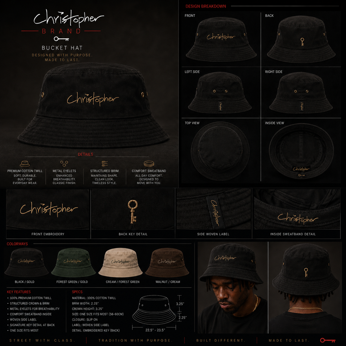 Christopher Bucket Hat